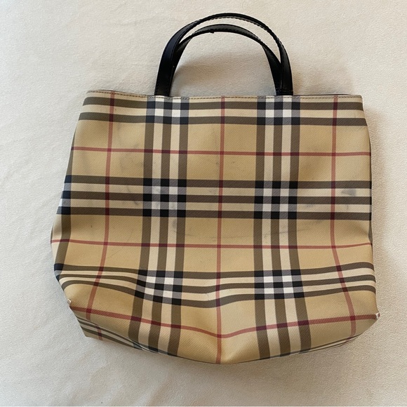 BURBERRY Nova Check Small Tote Size 10” x 12” - Picture 4 of 9